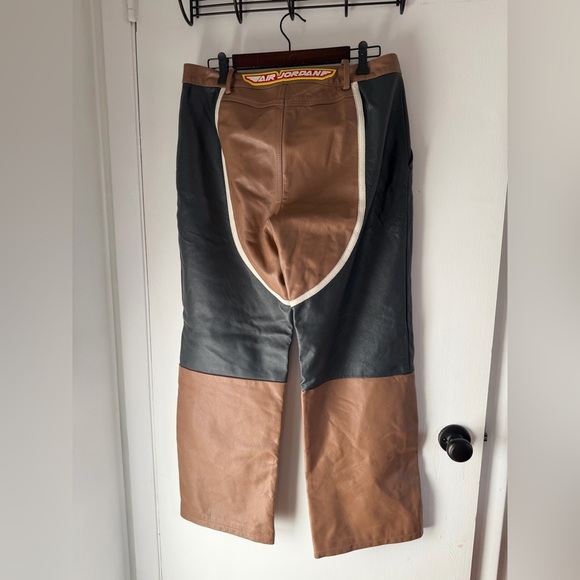 Cactus Jack x Air Jordan 2-tone Leather Pants - Picture 4 of 8